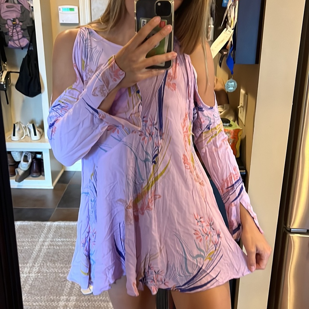Free People Lilac Mini Dress!